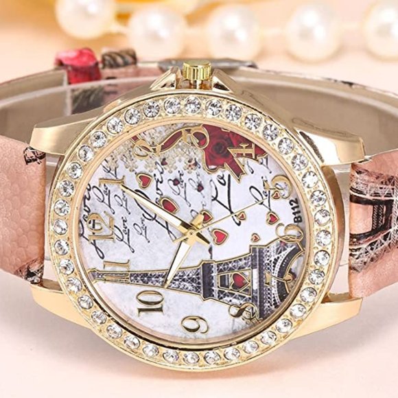 NEW  6 Pack Unisex Bling Rhinestone Accented Eiffel Tower Ladies Women main image 6